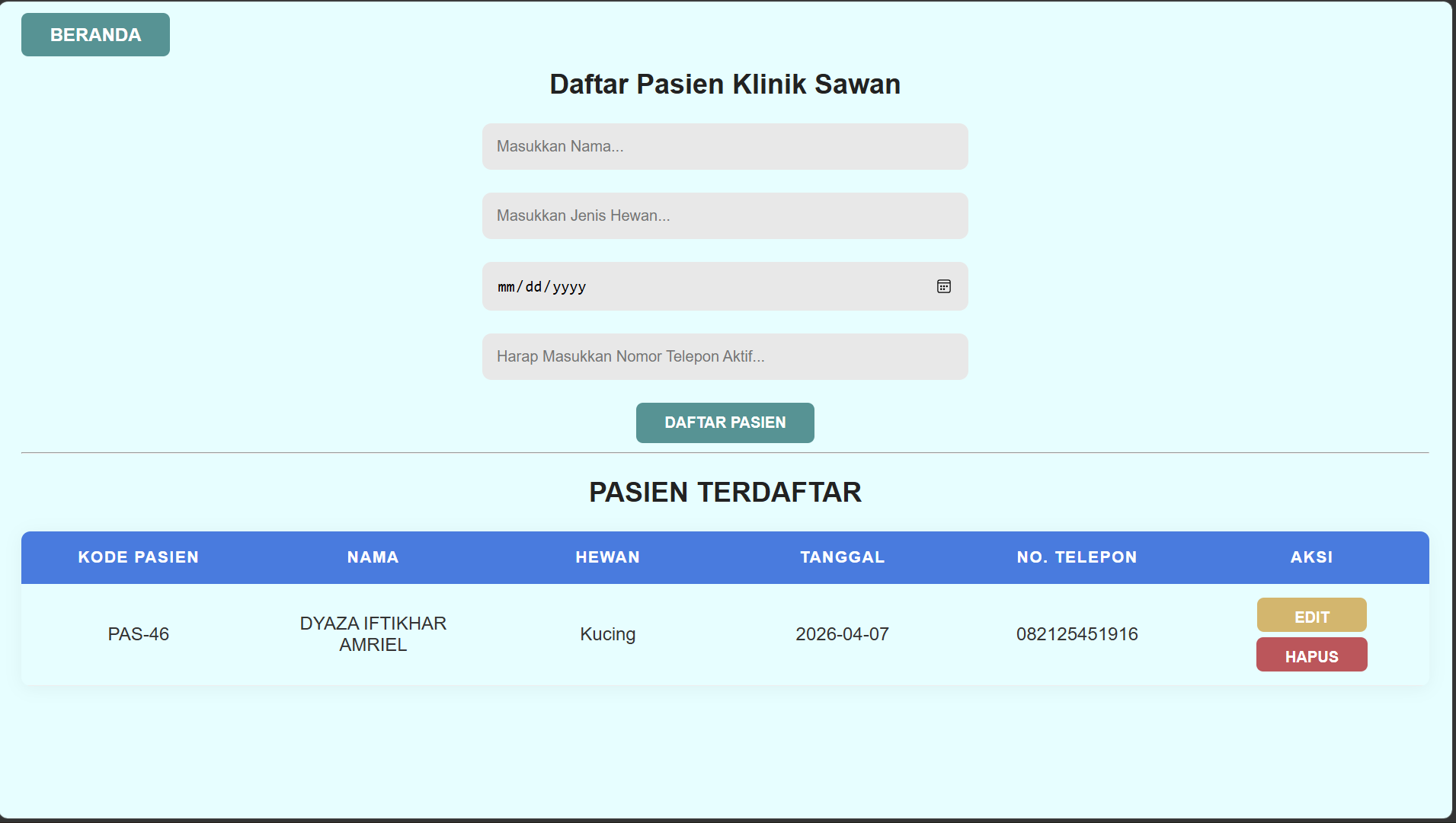 Proyek CRUD 2026
